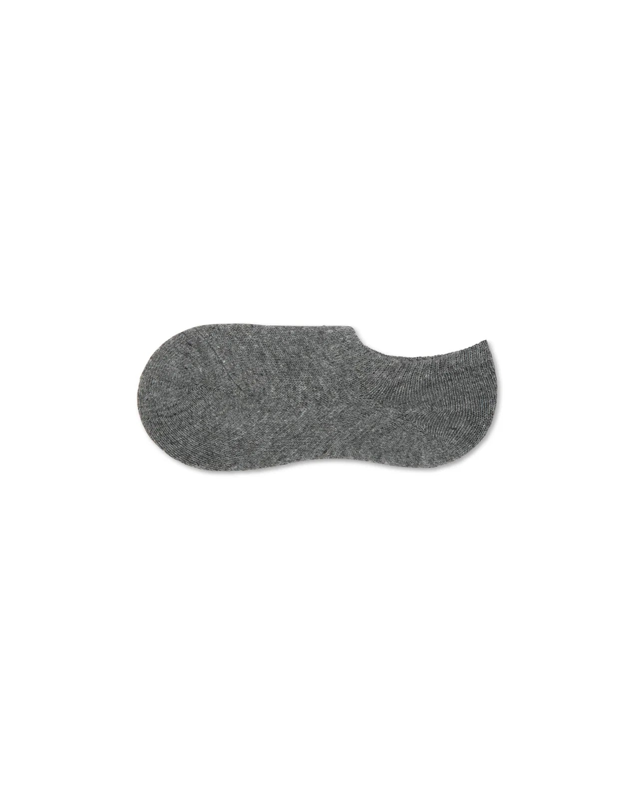 Chalk | Cosy Cashmere No Show Sock | Marl Grey