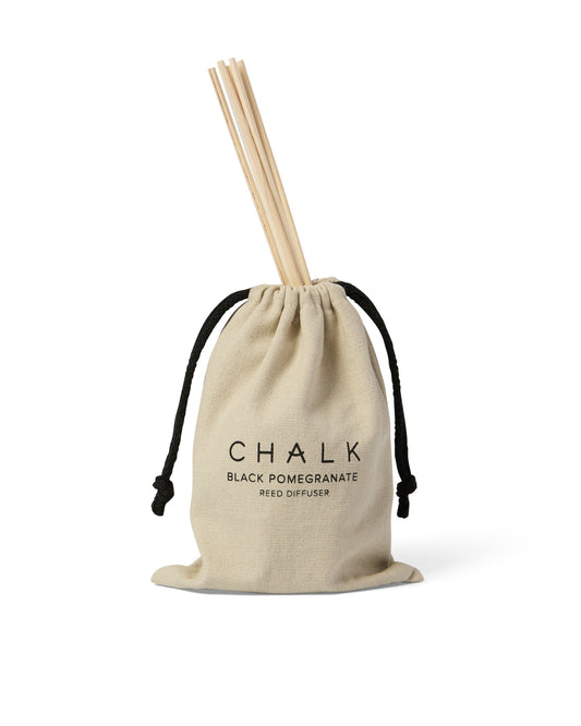 Chalk | Amber Glass Diffuser | Black Pomegranate | 100ml