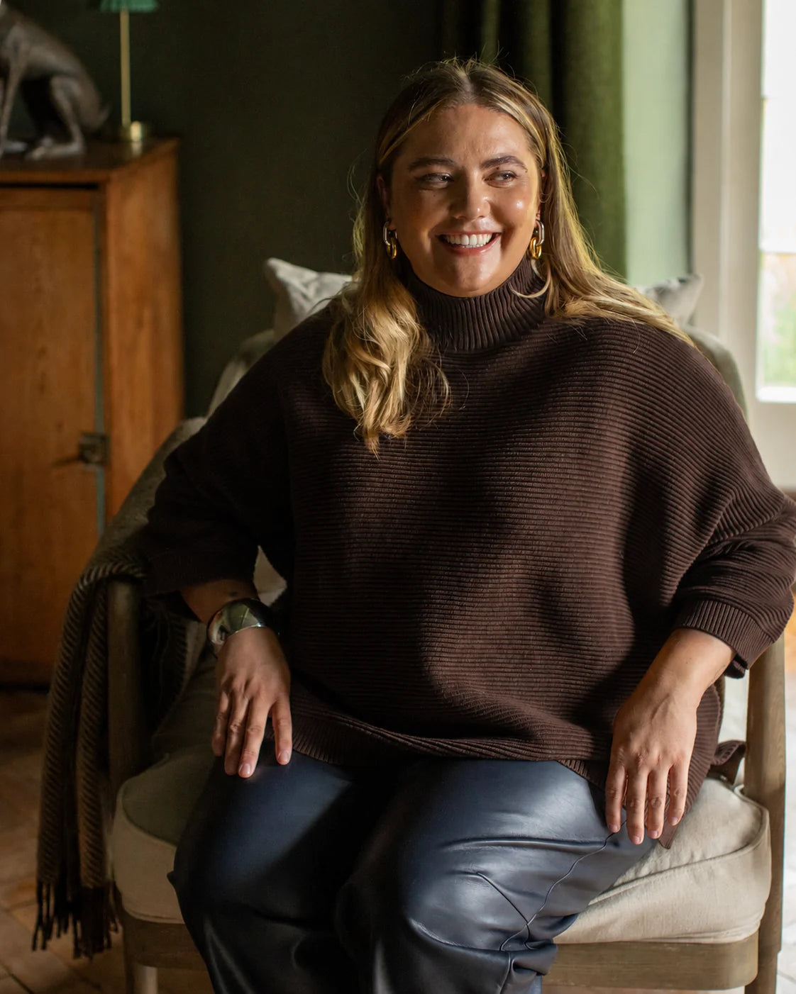 Chalk | Vicki Jumper | Chocolate