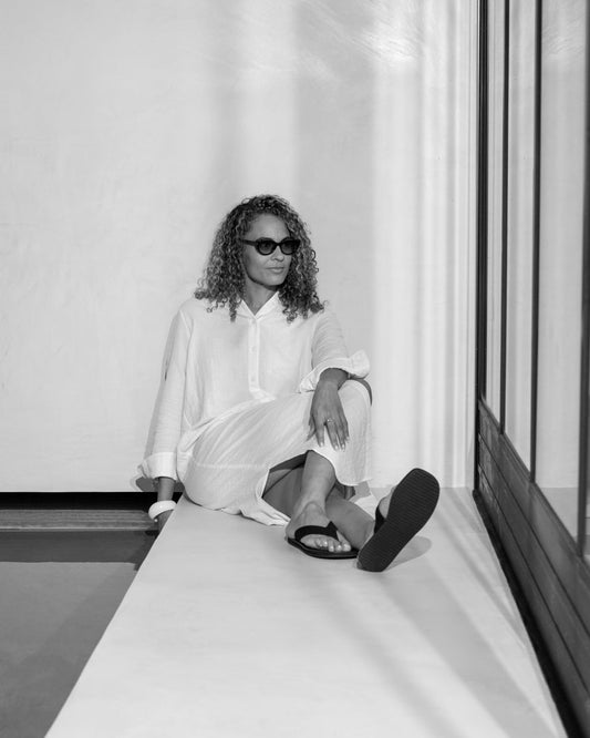 Chalk | Sarah Dress | Sky Blue