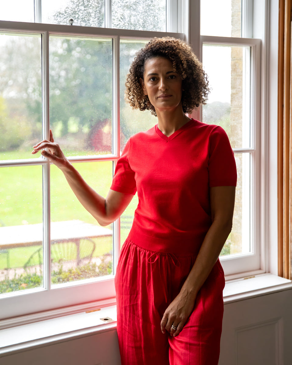 Chalk | Paloma Jumper | Red