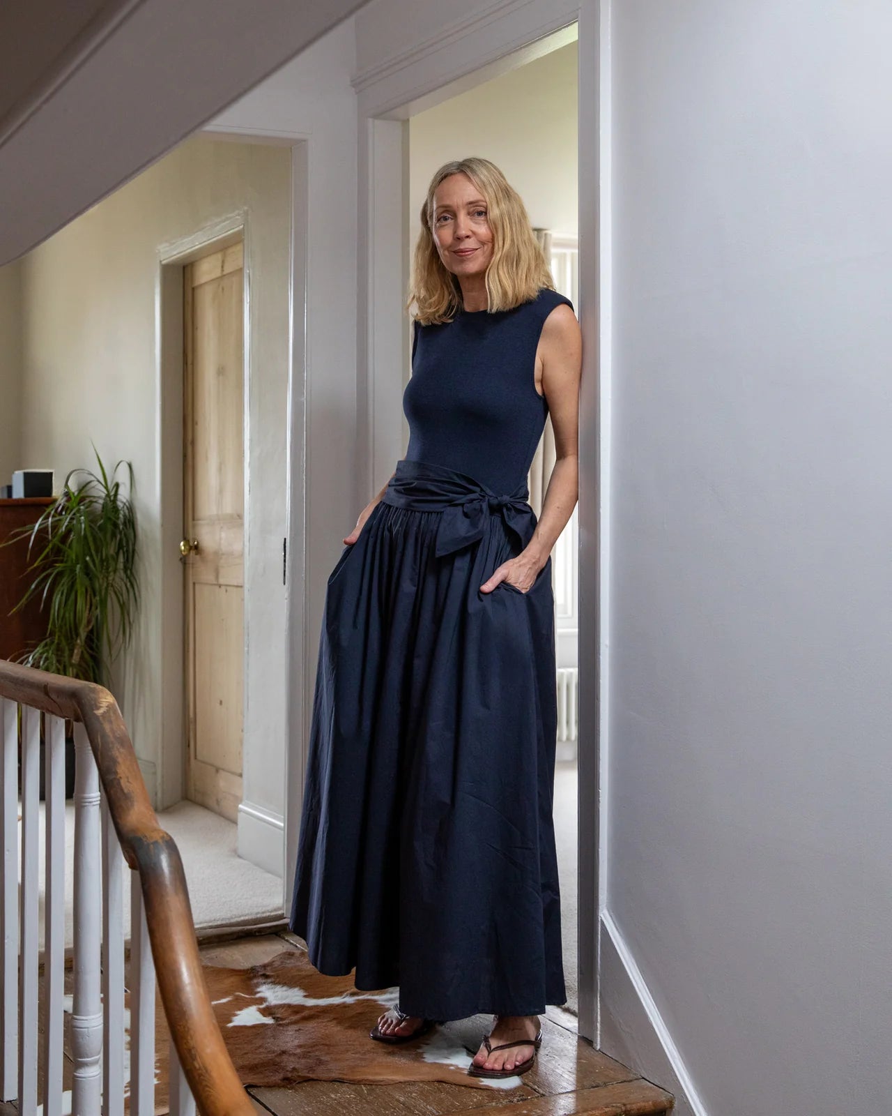 Chalk | Johann Dress | Navy