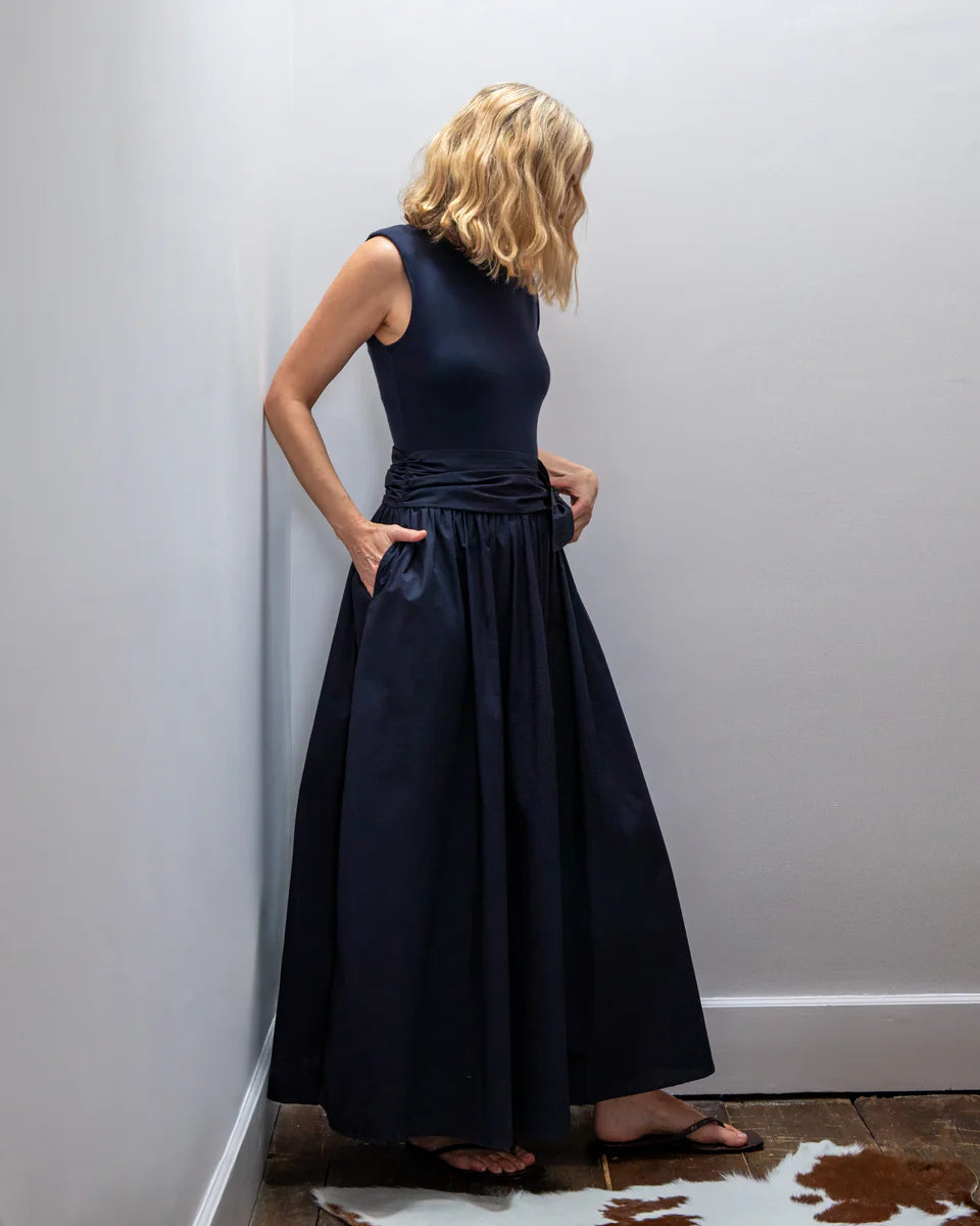 Chalk | Johann Dress | Navy