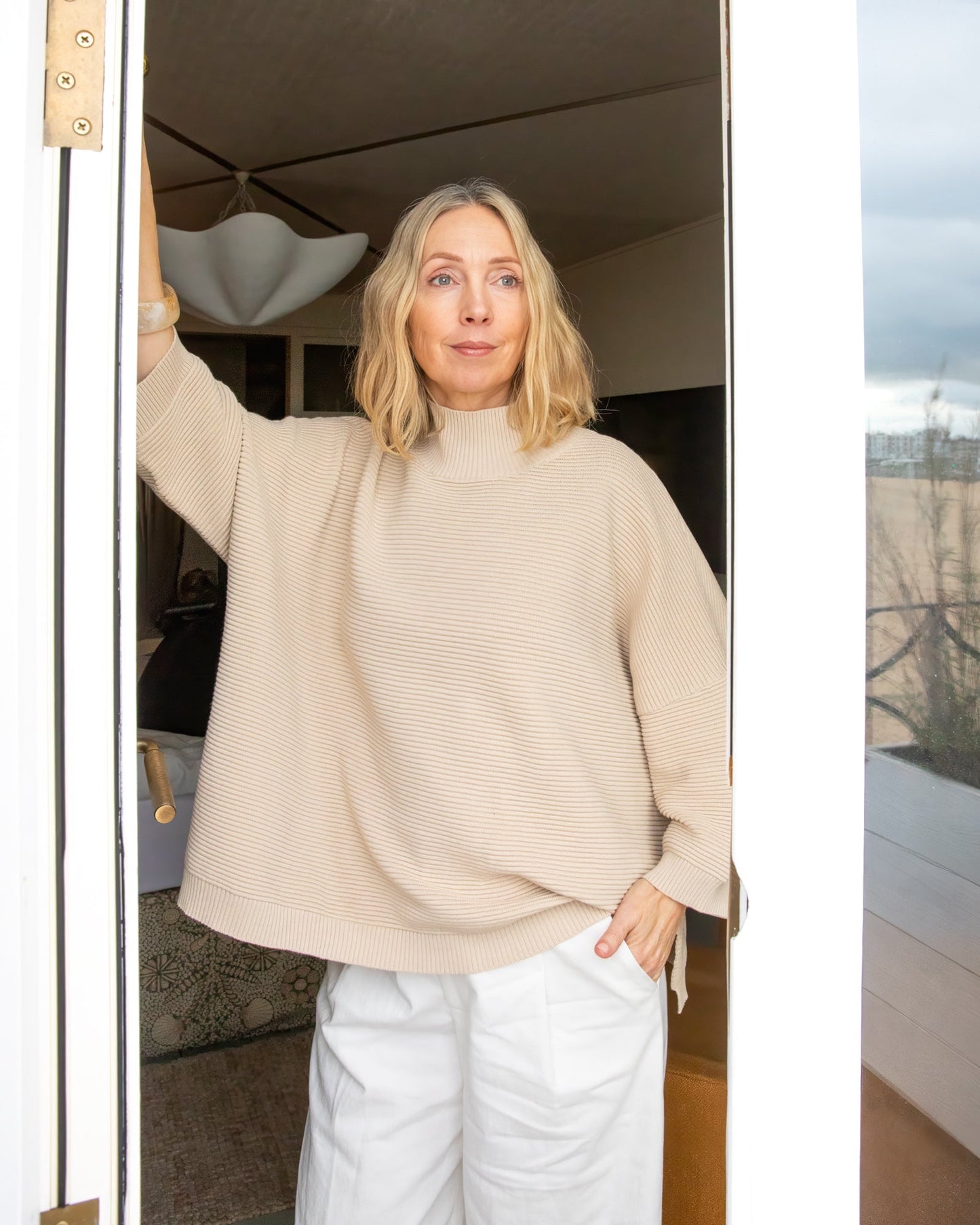 Chalk | Vicki Jumper | Sand