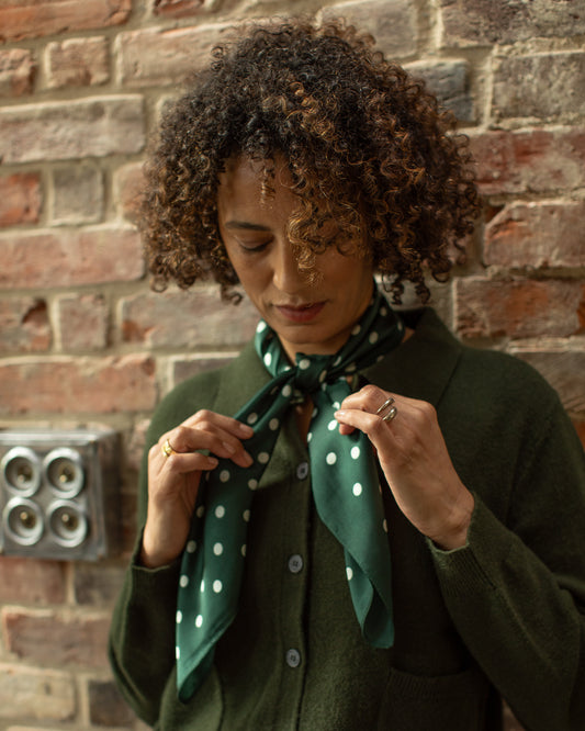 Chalk | Mia Scarf | Racing Green