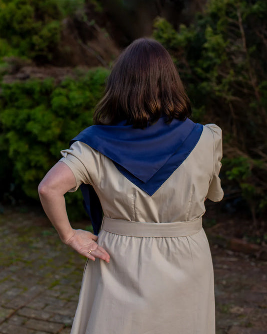 Chalk | Lila Scarf | True Navy