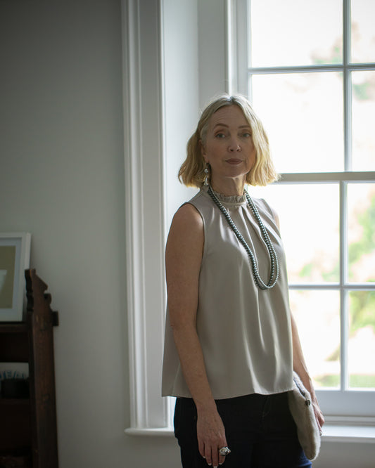 Chalk | Harrogate Long Beaded Necklace | Black