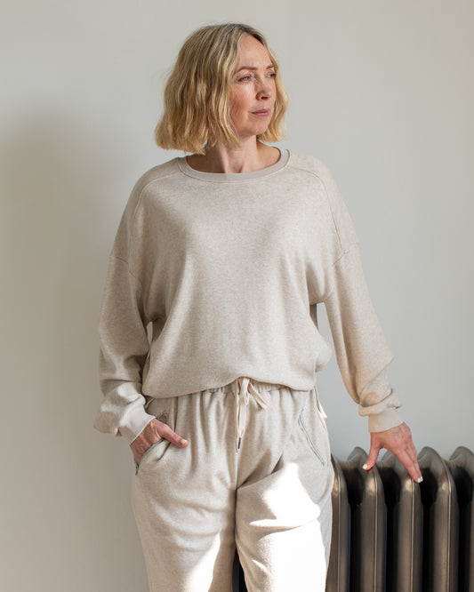 Chalk | Kerrie Sweatshirt | Beige