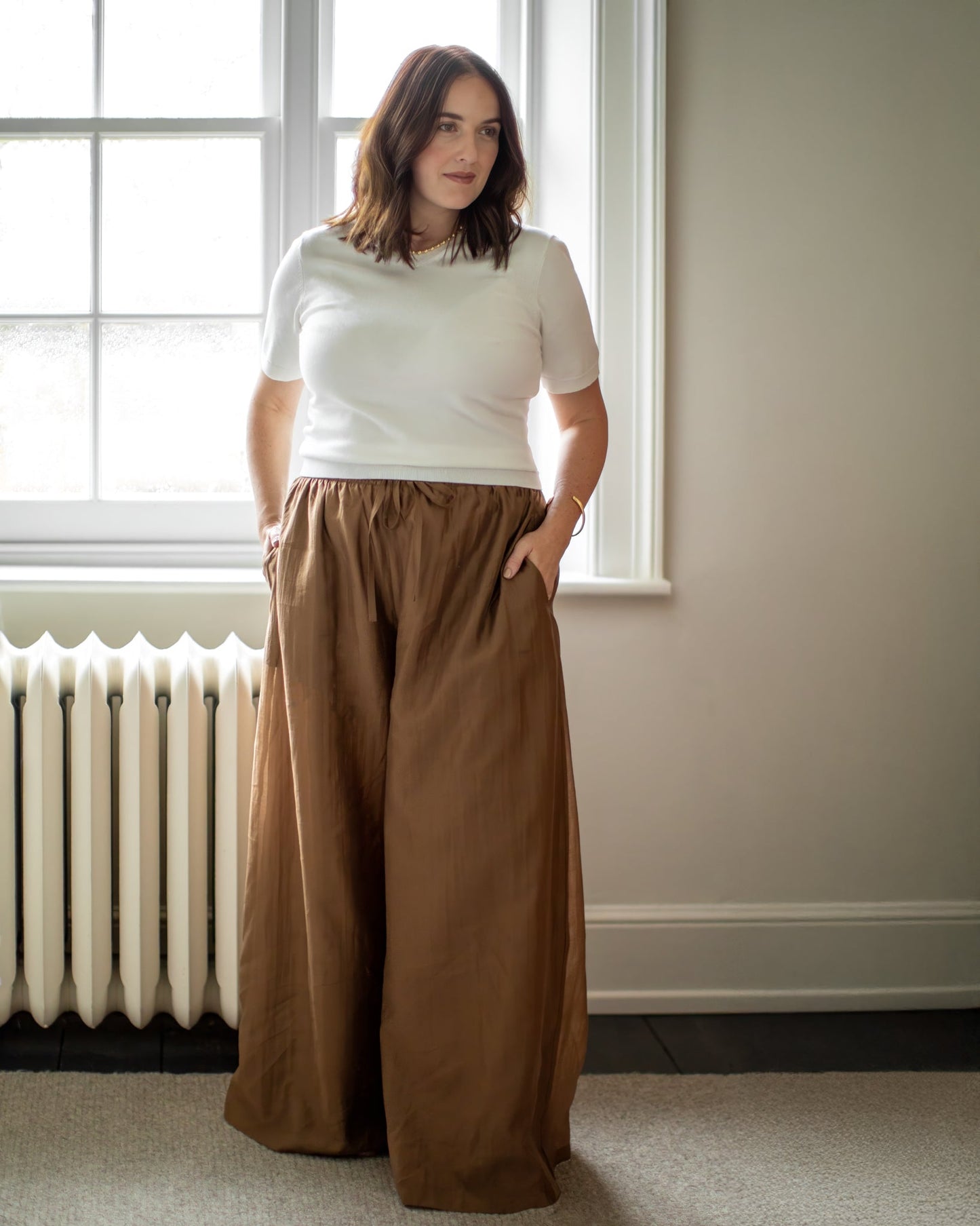 Chalk | Palmer Trouser | Tobacco