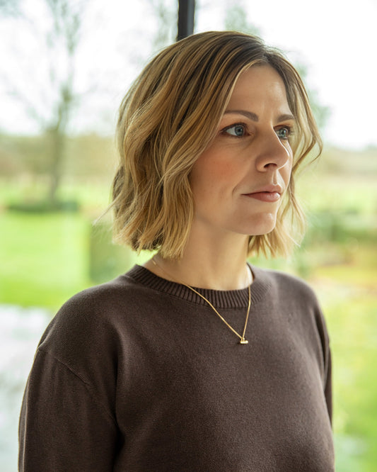 Chalk | T Bar Necklace | Gold