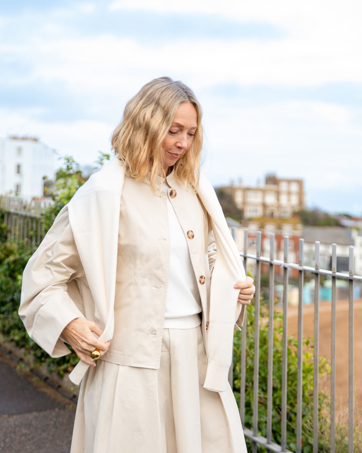 Chalk | Eddie Jacket | Cotton