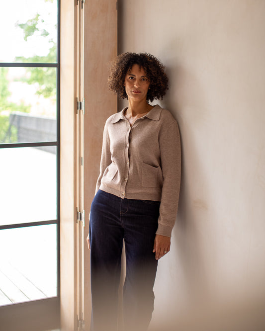Chalk | Eden Cardigan | Light Biscuit
