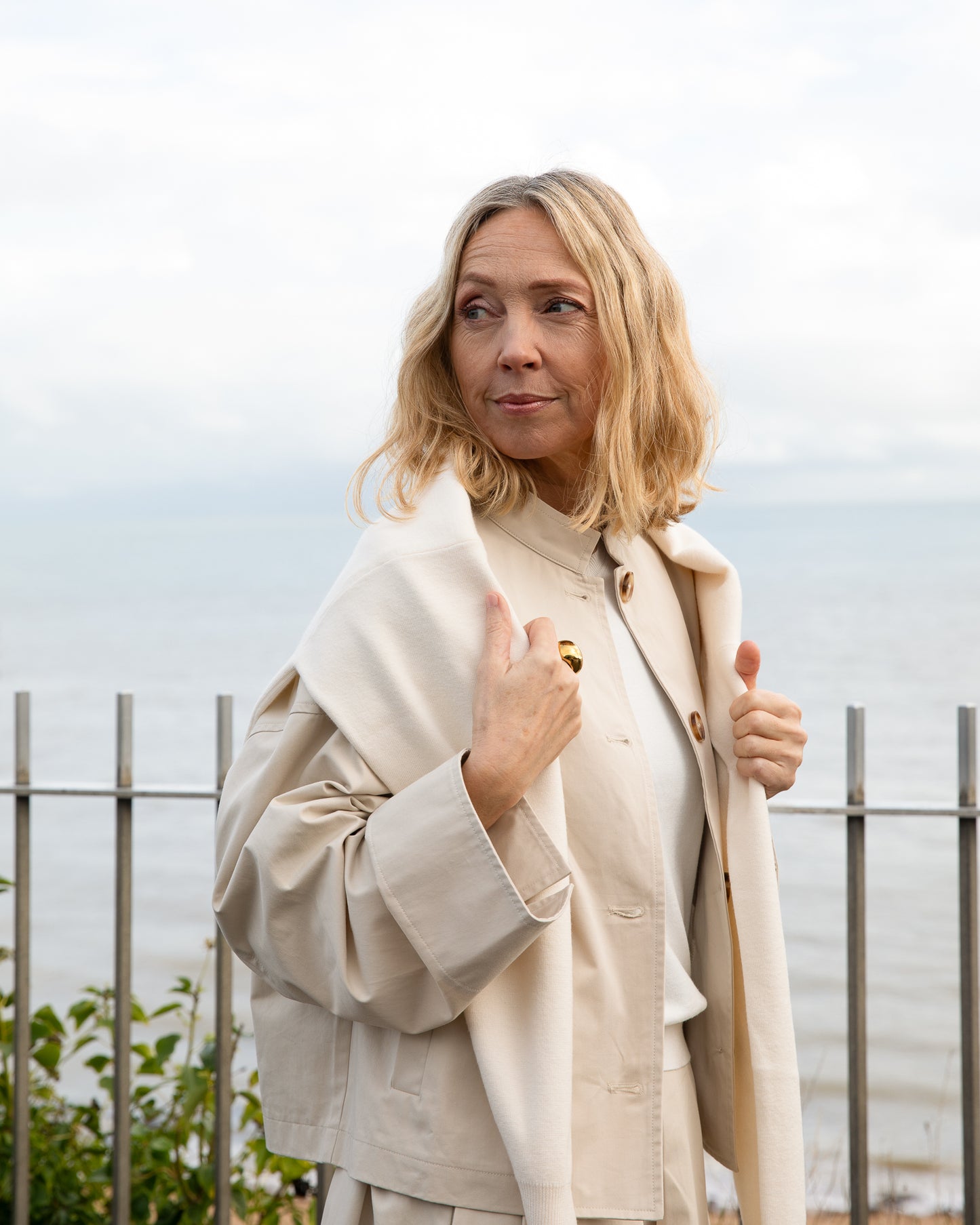 Chalk | Eddie Jacket | Cotton