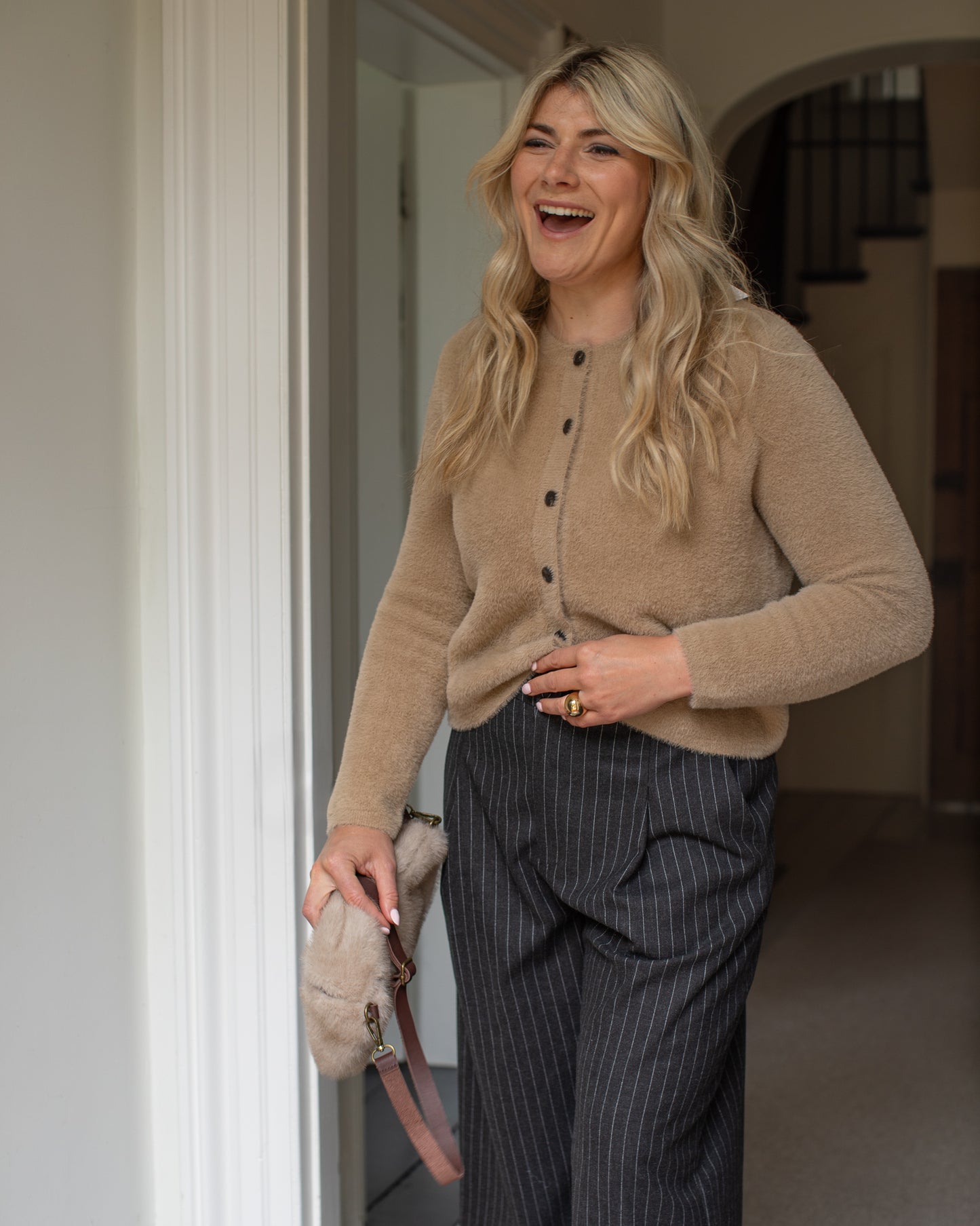 Chalk | Mary Cardigan | Light Tan