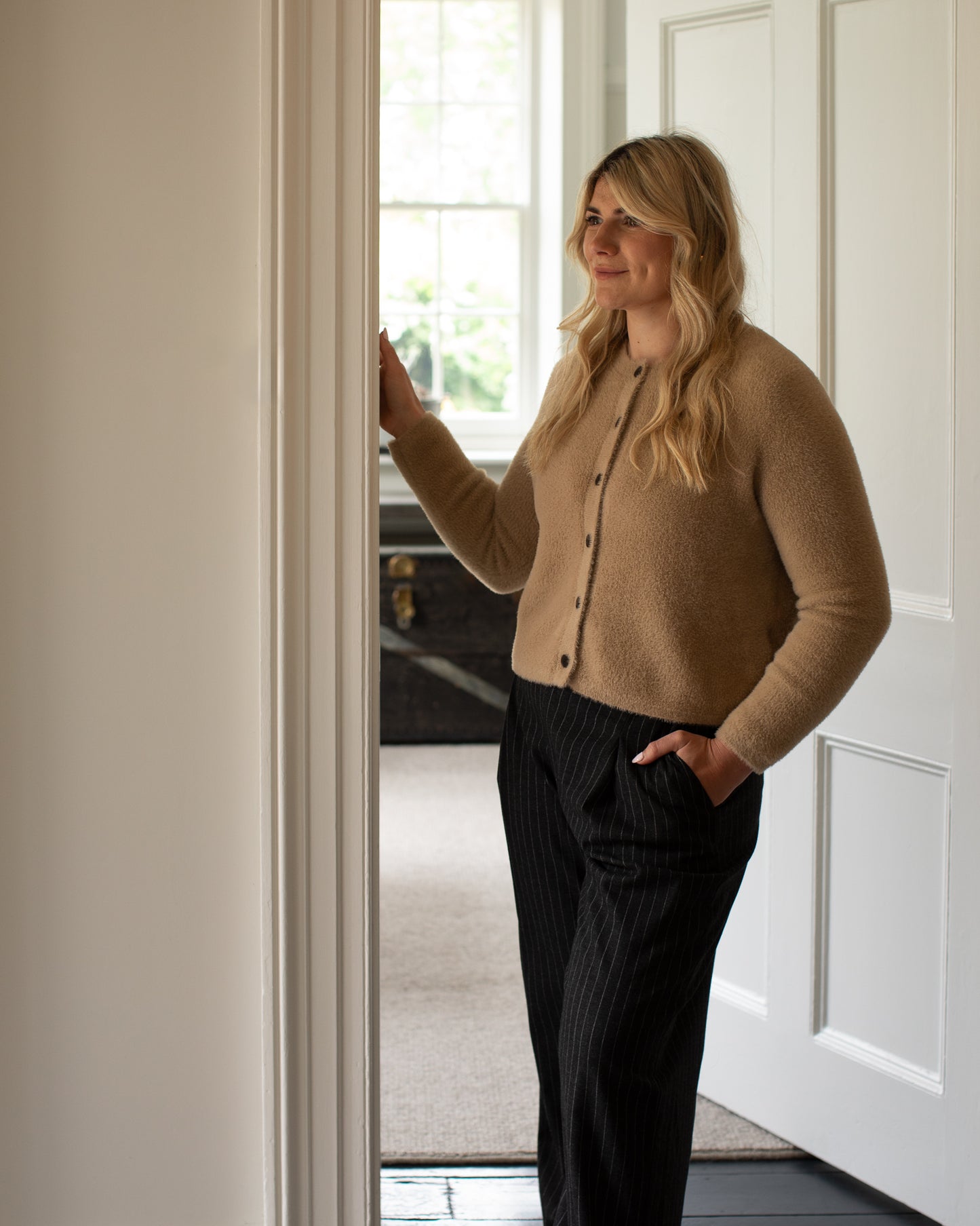 Chalk | Mary Cardigan | Light Tan