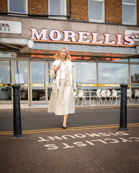 Chalk | Gloria Skirt | Cotton