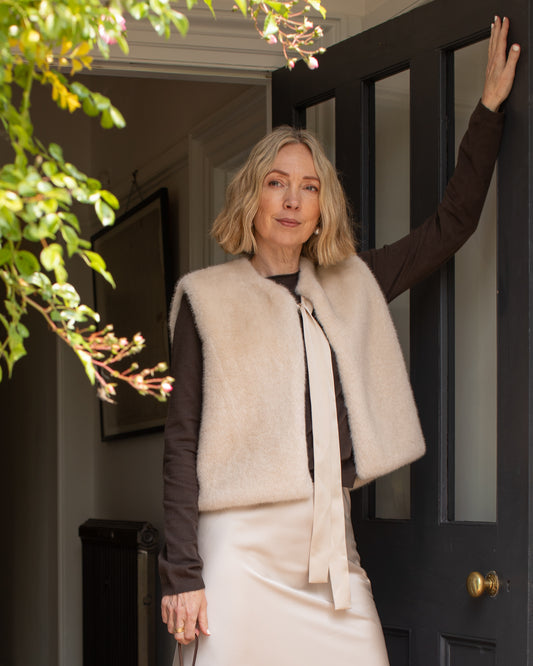 Chalk | Felicity Gilet | Bone White