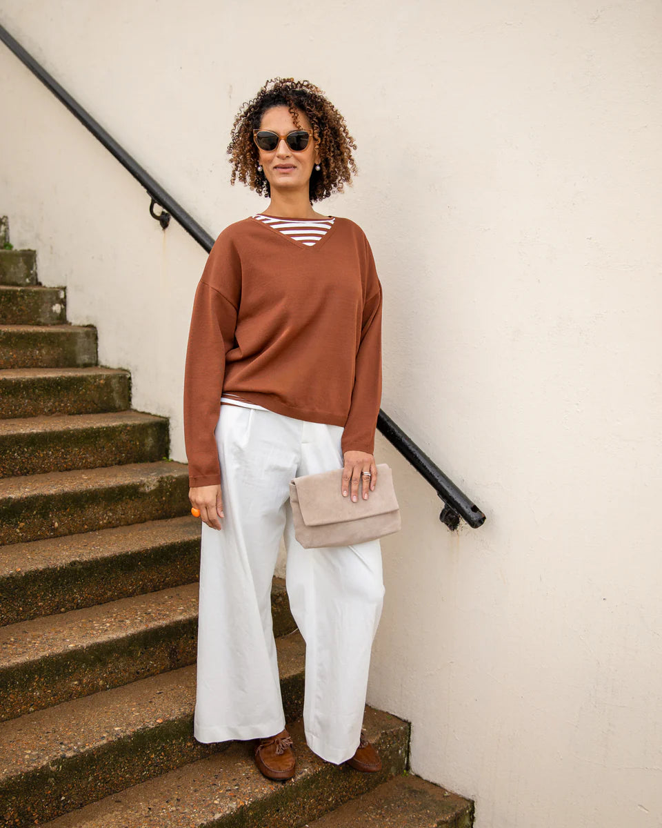 Chalk | Putney Bag | Suede | Stone