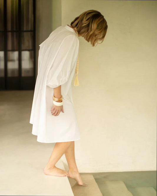 Chalk | Dora Dress | White