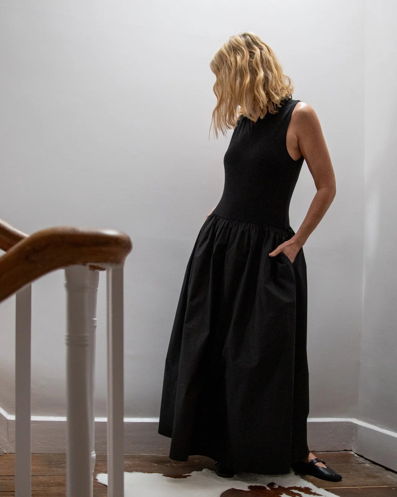 Chalk | Tracey Dress | Black