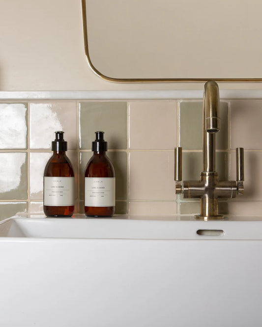 Chalk | Amber Glass Hand & Body Lotion | Lime & Herb | 250ml