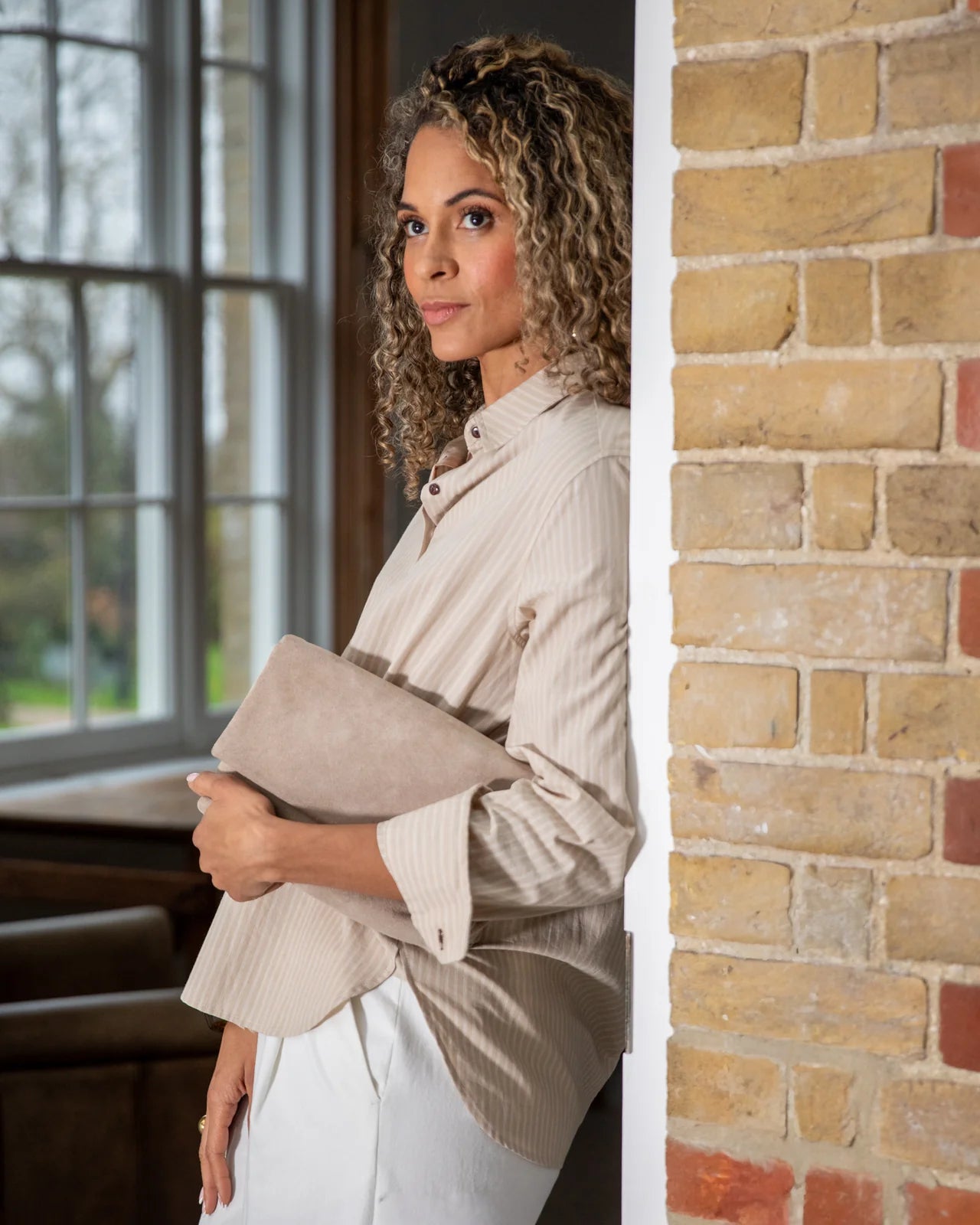 Chalk | Putney Bag | Suede | Stone