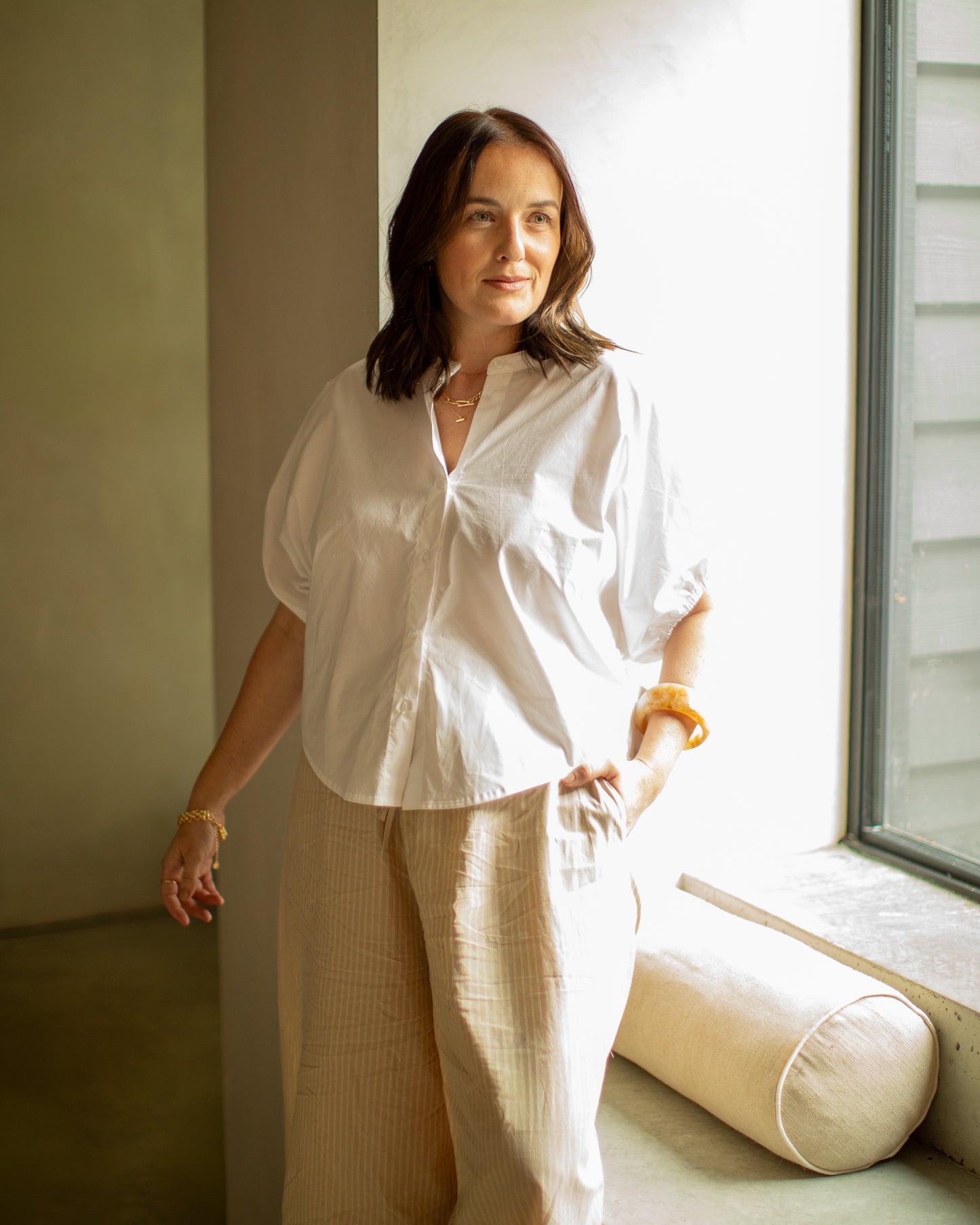 Chalk | Alma Shirt | White