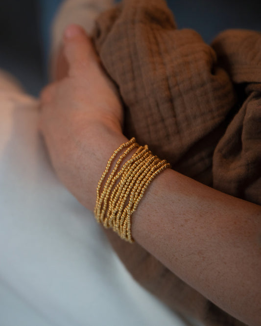 Chalk | Multi Ball Bracelet | Gold