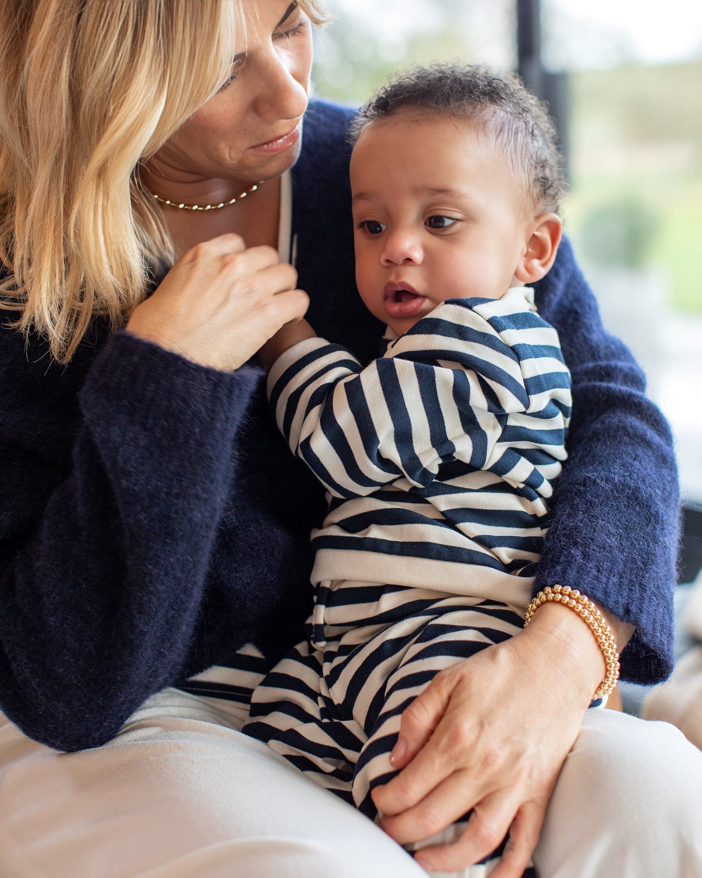 Chalk | Double Ball Bracelet | Gold
