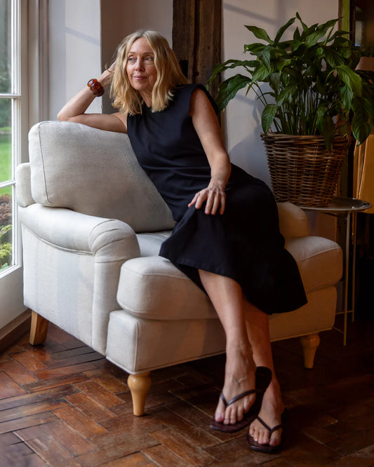 Chalk | Pippa Dress | Black