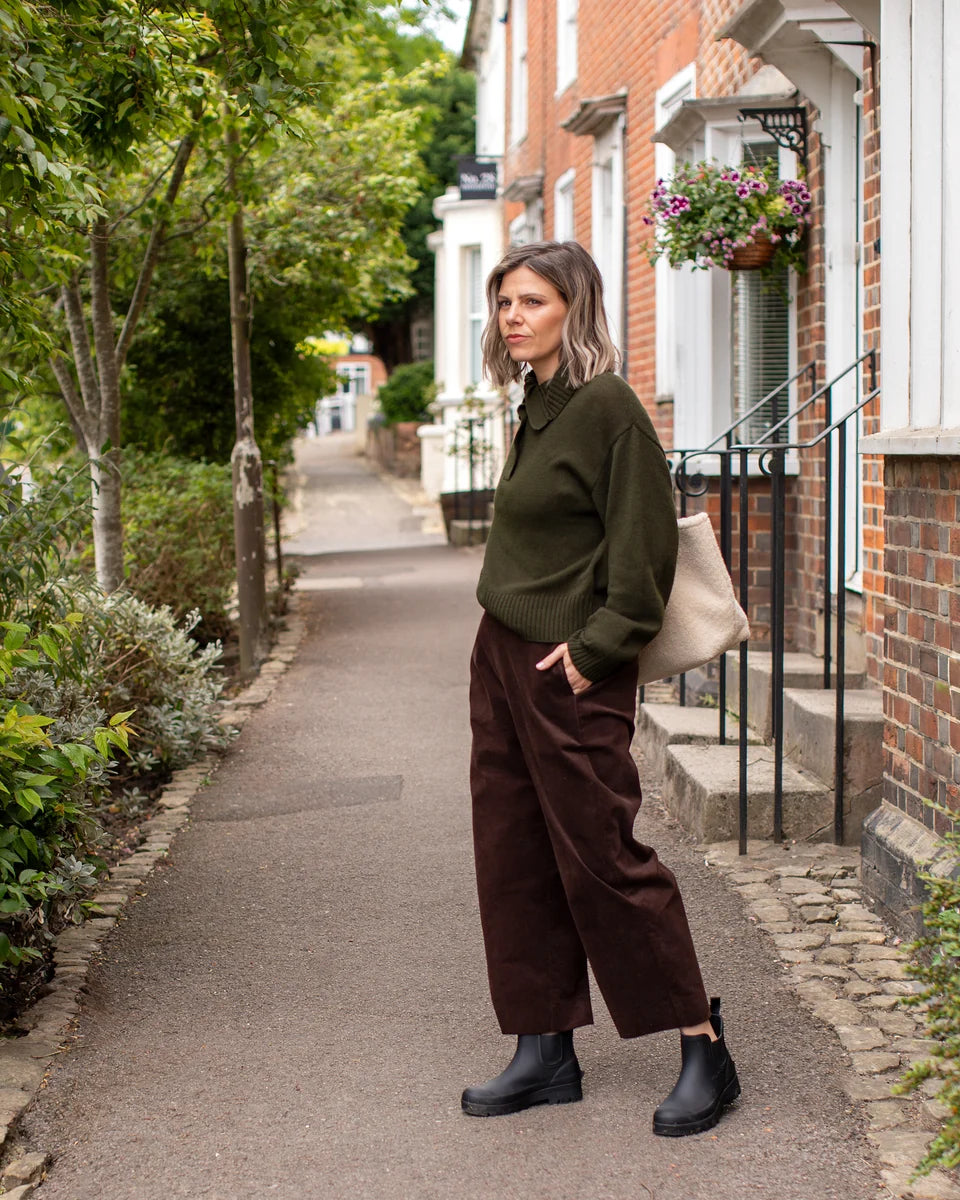 Chalk | Kelly Trouser | Warm Chocolate