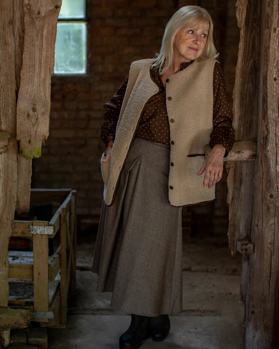 Chalk | Abby Gilet | Oat