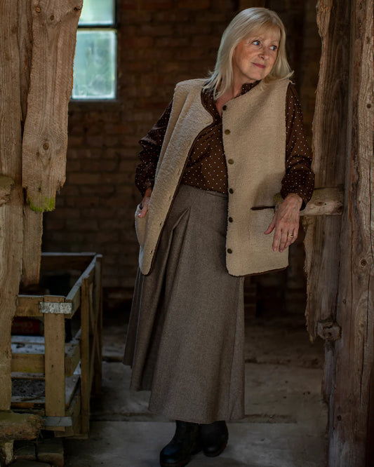 Chalk | Abby Gilet | Oat