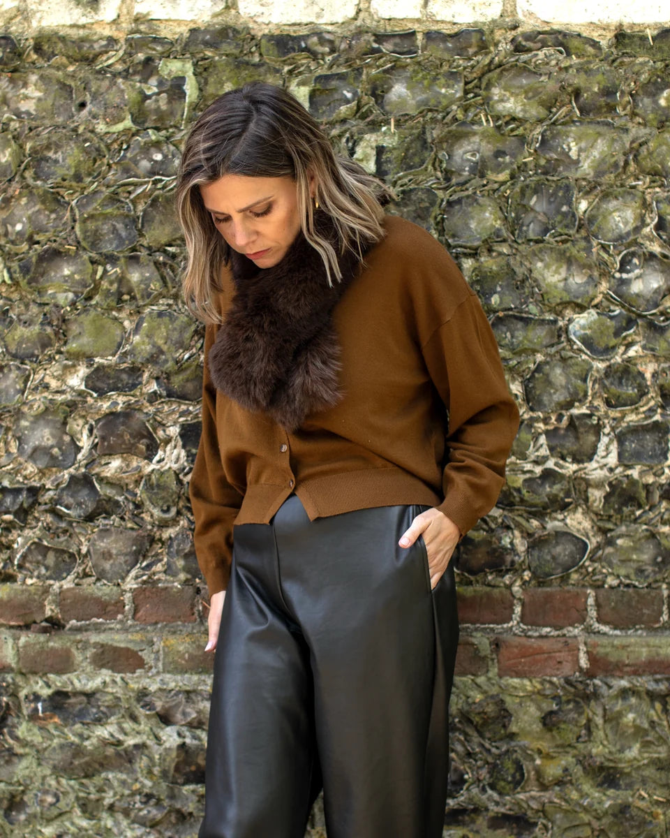 Chalk | Faith Scarf | Dark Chocolate