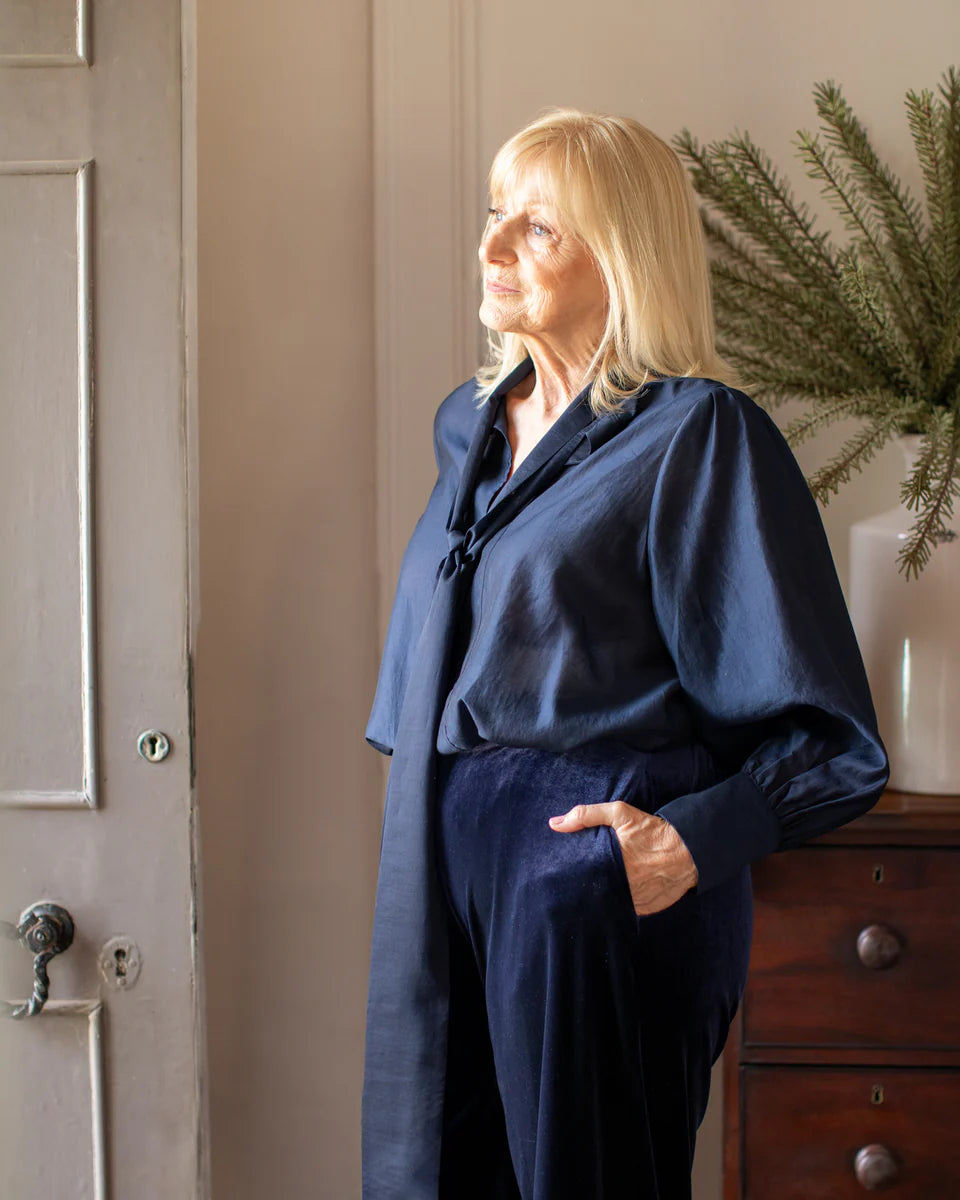 Chalk | Frances Shirt | Navy