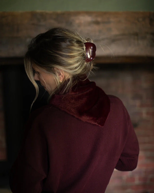 Chalk | Chilham Hair Claw | Merlot