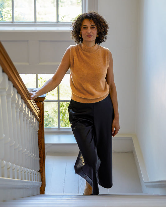 Darcy Faux Leather Trousers | Black