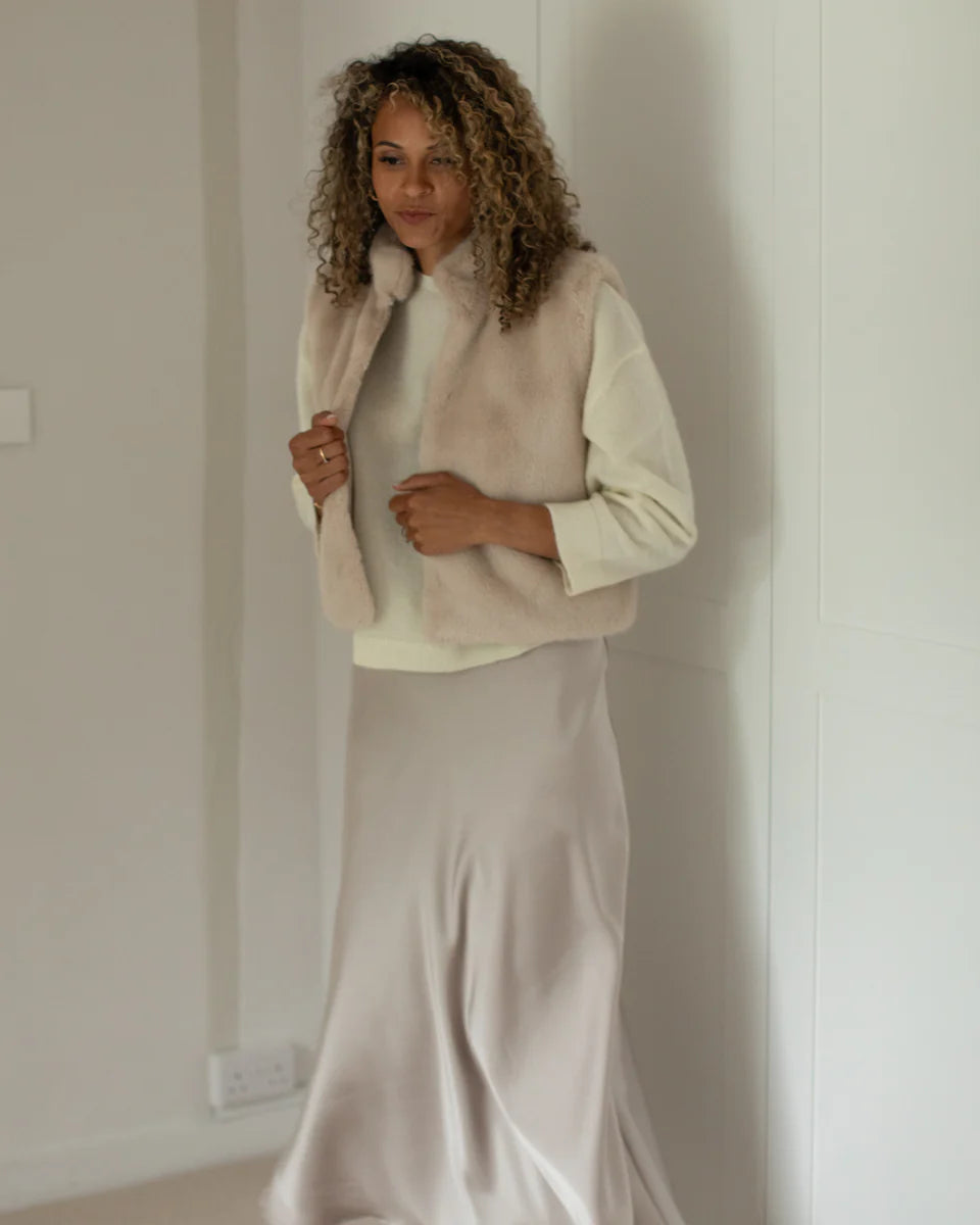 Chalk | Talia Gilet | Beige