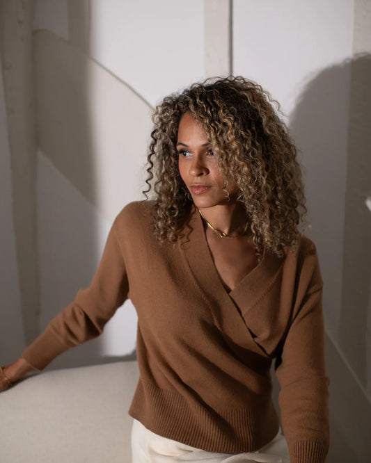 Chalk | Emily Jumper | Camel