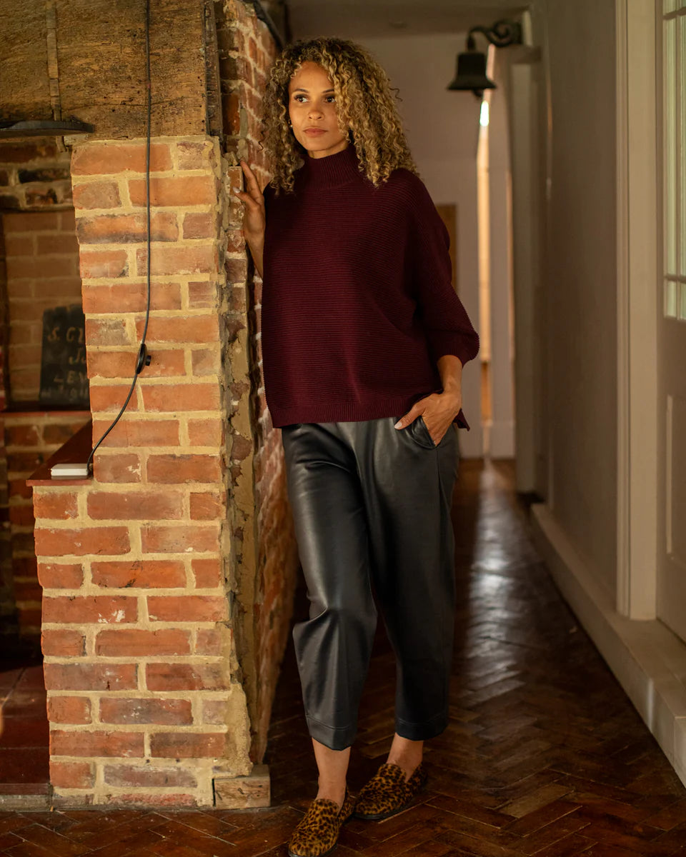 Chalk | Vicki Jumper | Merlot