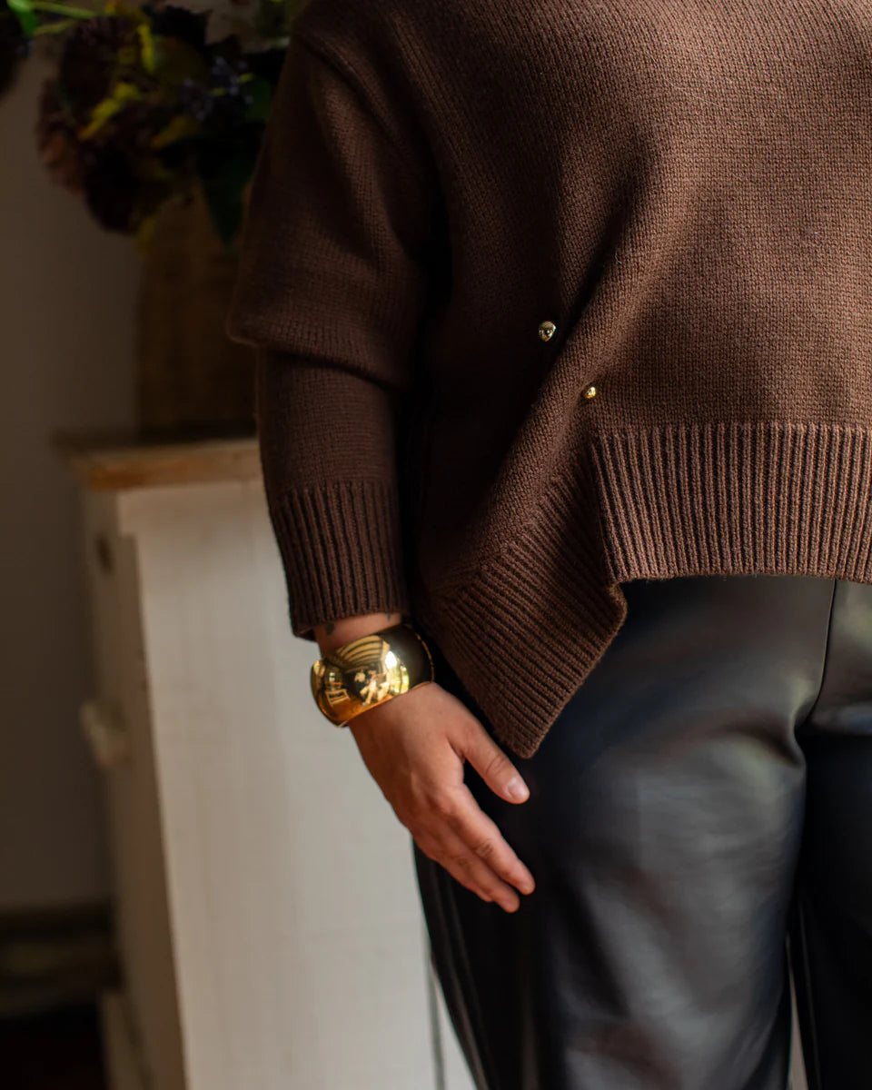 Chalk | Harper Jumper | Coffee