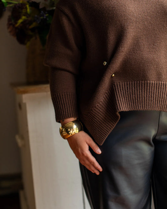 Chalk | Brooch | Pin | Gold