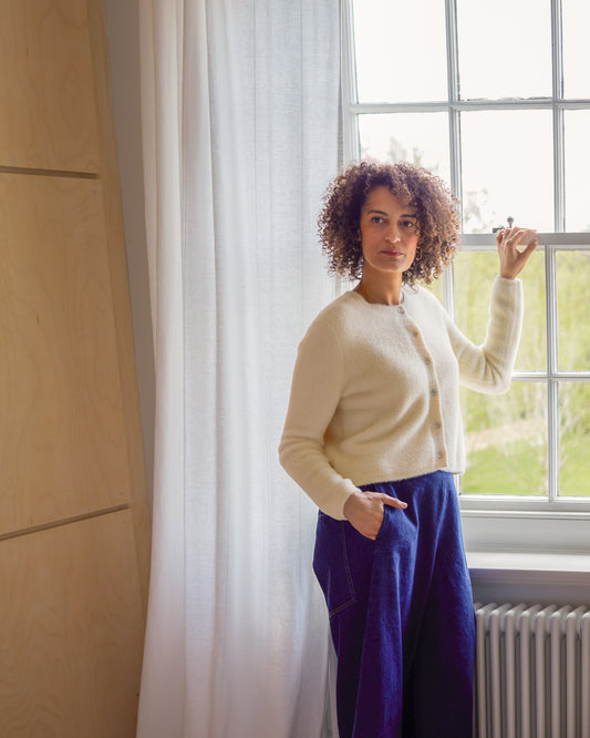 Chalk | Mary Cardigan | Ivory