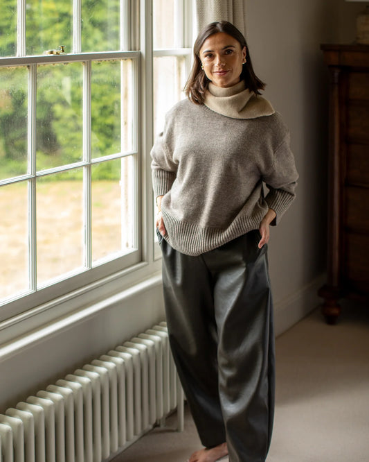 Chalk | Devon Jumper | Greige