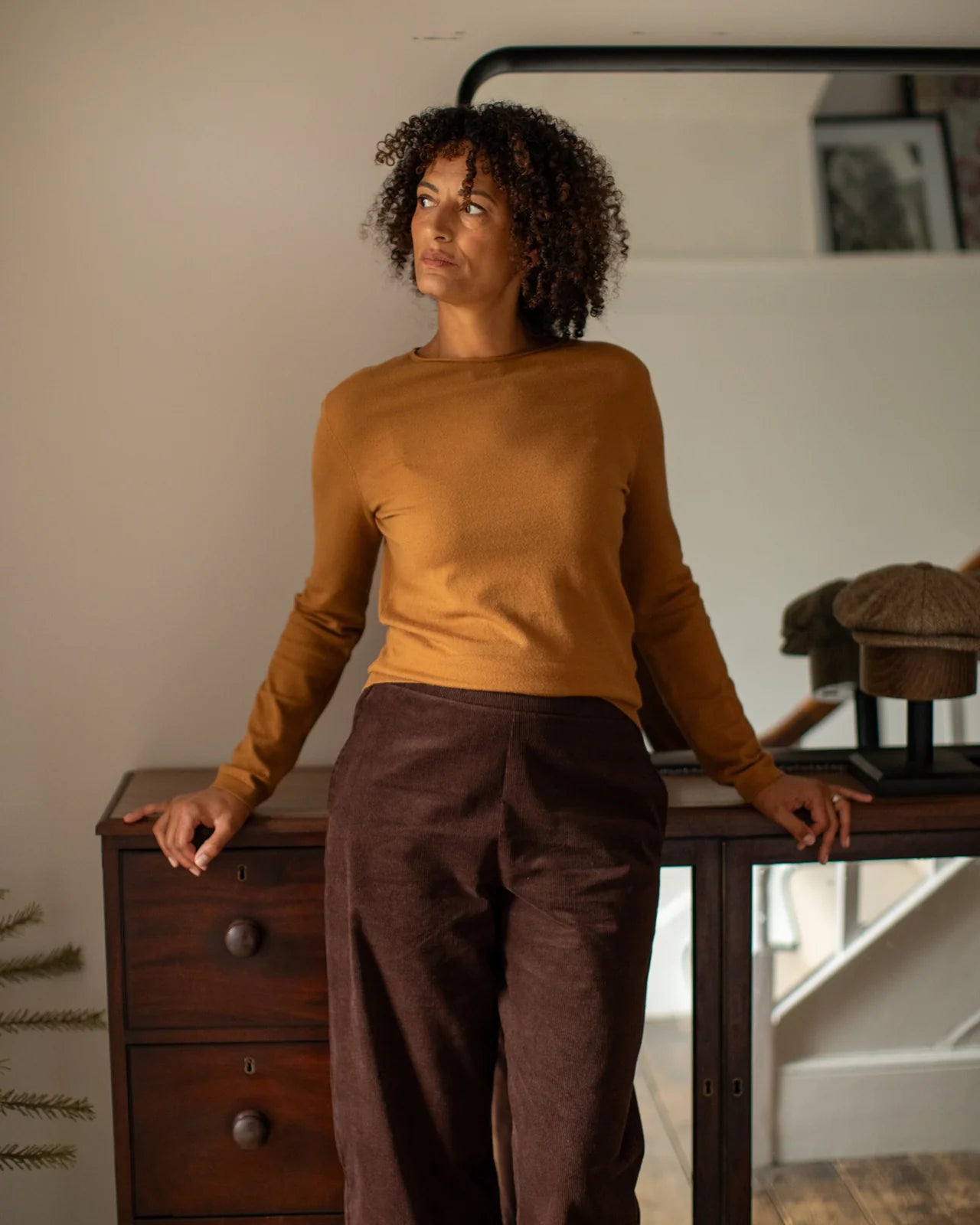 Chalk | Jade Jumper | Old Gold