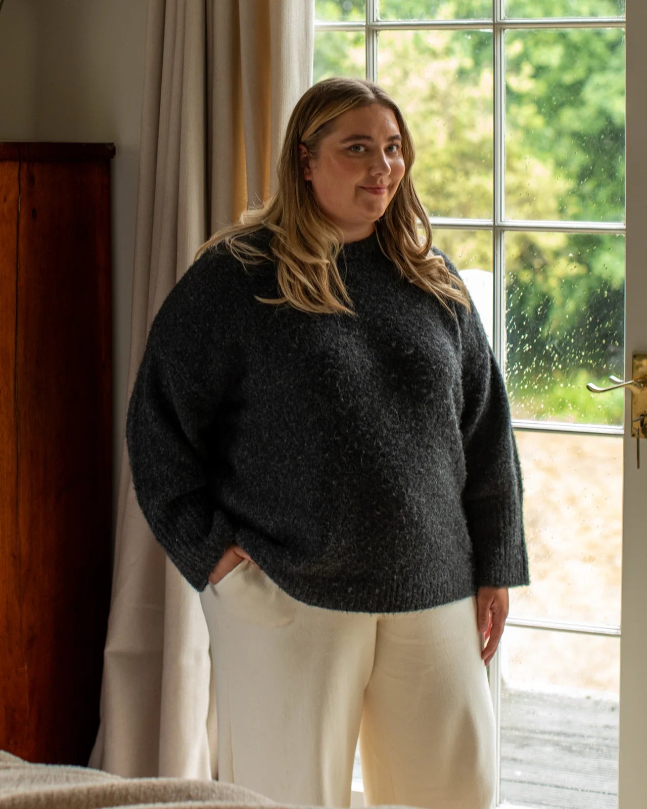 Chalk | Martine Jumper | Dark Charcoal