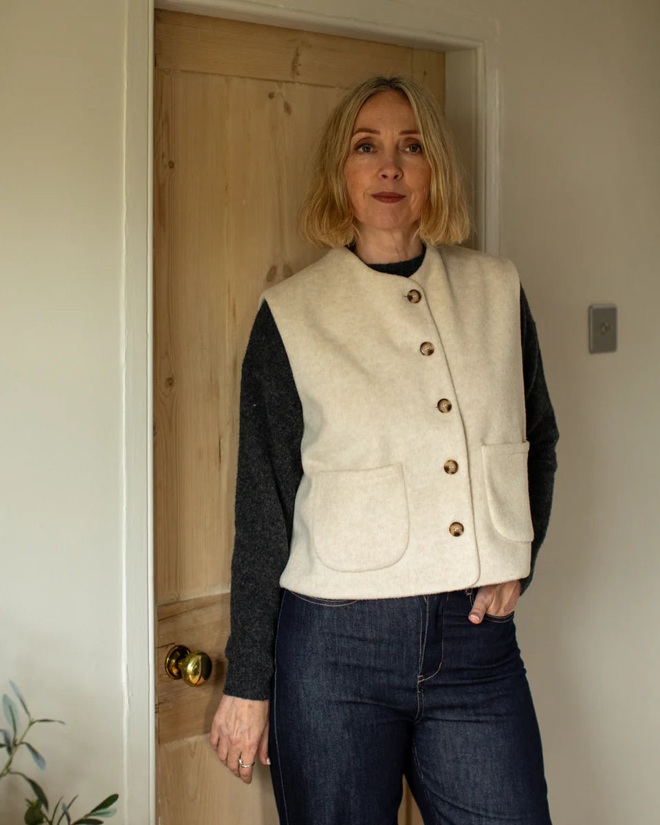 Chalk | Demi Gilet | Cream