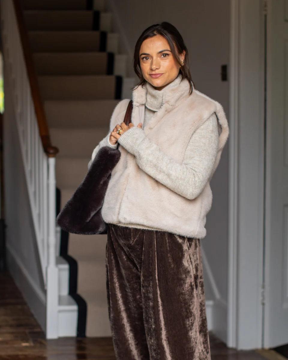 Chalk | Talia Gilet | Beige