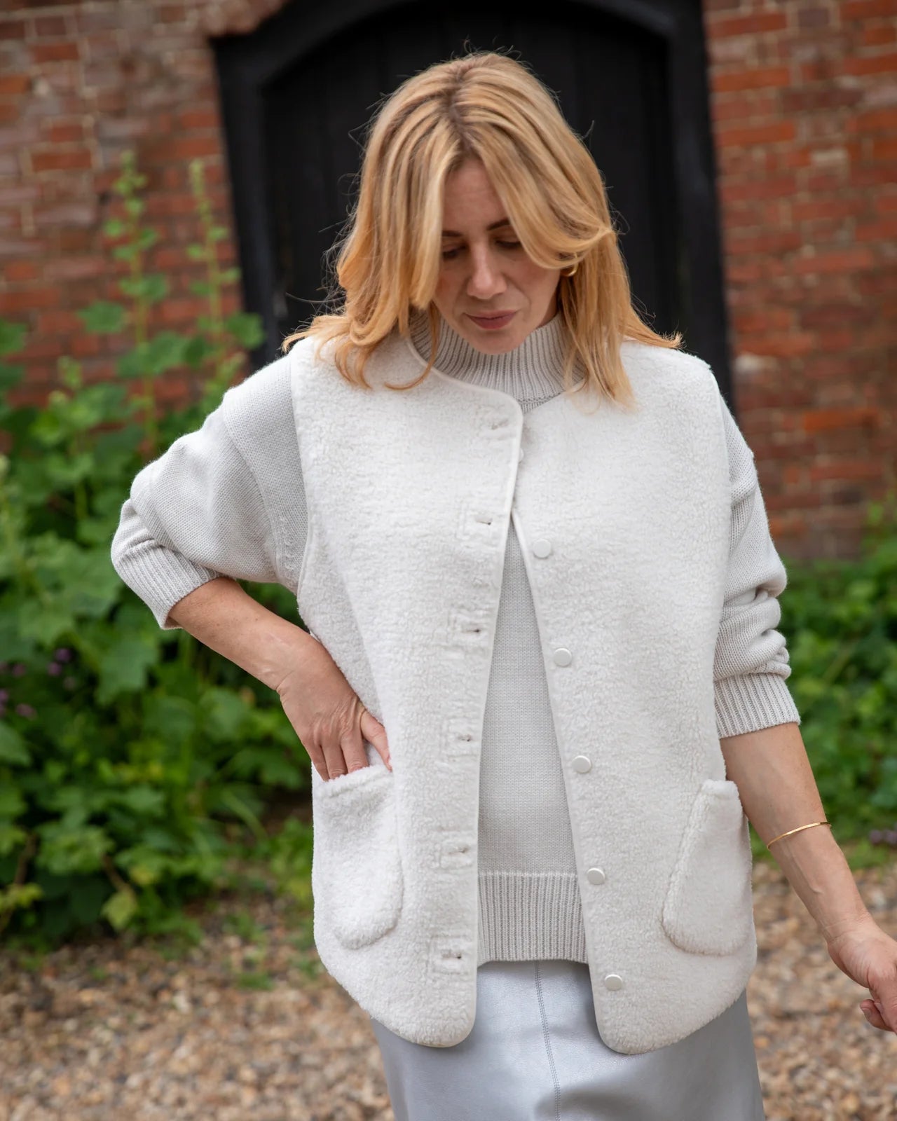 Chalk | Cleo Gilet | Off White
