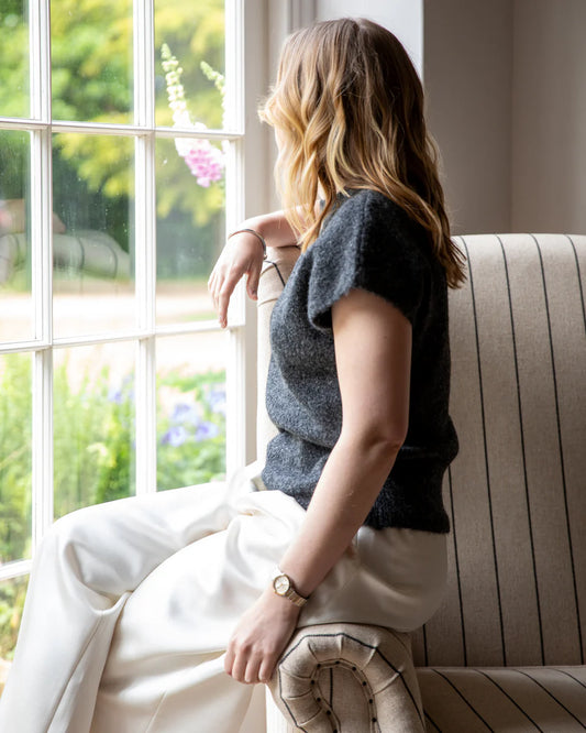 Chalk | Lottie Top | Charcoal